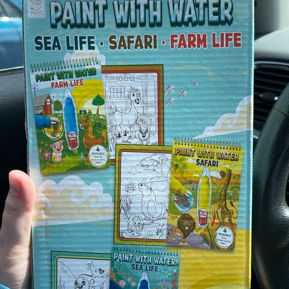 Paint with water books